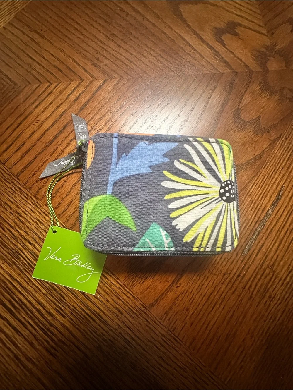 Vera Bradley Jazzy Blooms Travel Pill Case with Bright Floral Pattern